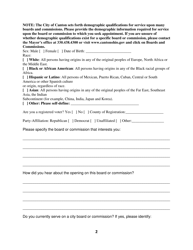 Board and Commission Application - City of Canton, Ohio, Page 2