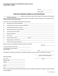Form 171-131 Citation to Discover Assets to Third Party - Lake County, Illinois, Page 3