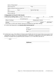 Form 171-384 Motion to Extend and/or Modify Civil No Contact Order - Lake County, Illinois, Page 3