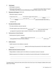 Form 171-234B Agreed Parentage Order - Lake County, Illinois, Page 2