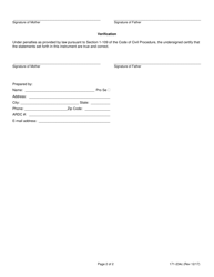 Form 171-234C &quot;Joint Petition to Establish Parent and Child Relationship&quot; - Lake County, Illinois, Page 2