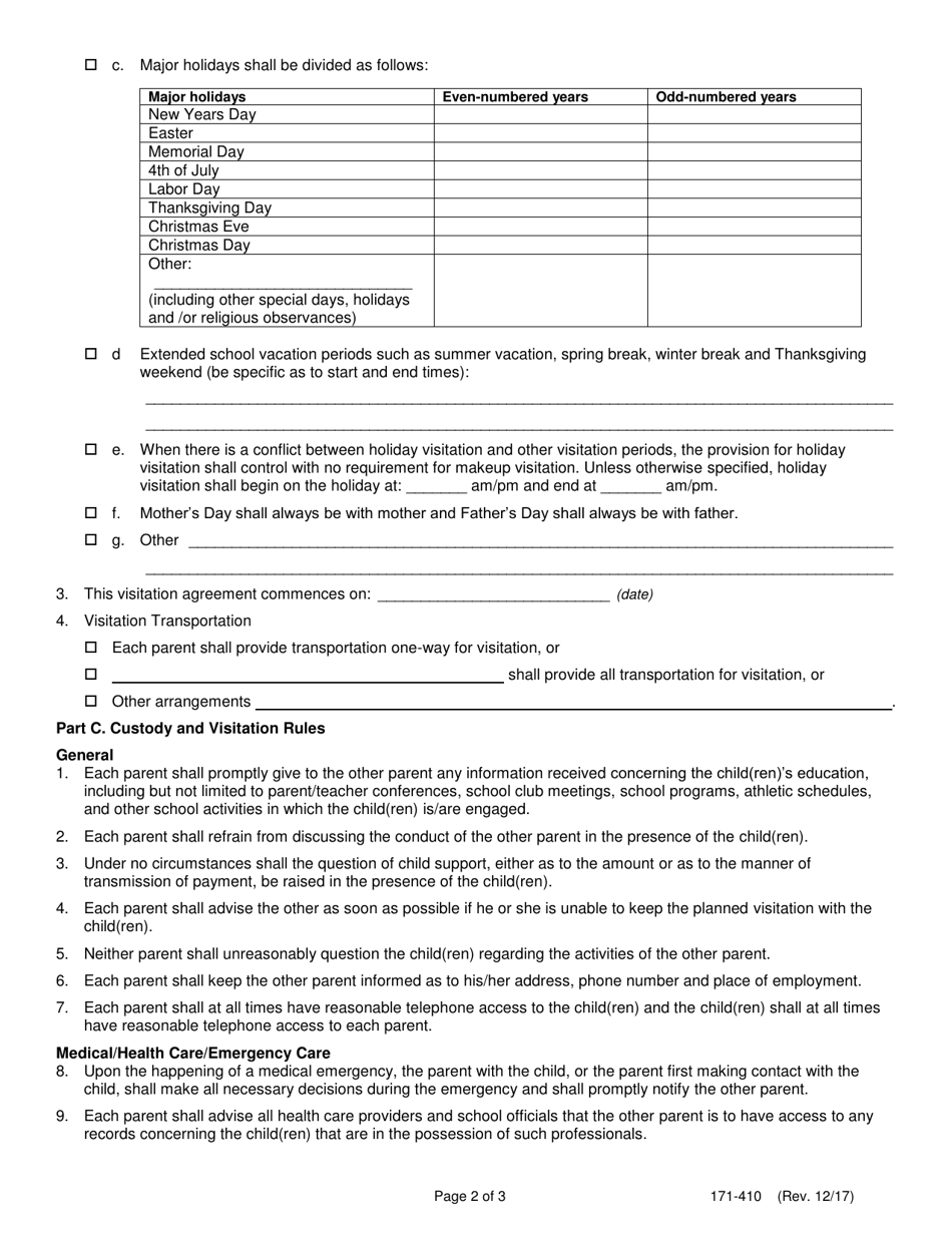 Form 171-410 - Fill Out, Sign Online and Download Fillable PDF, Lake ...