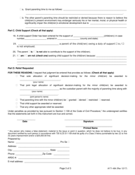 Form 171-484 Petition for Allocation of Parental Responsiblities - Lake County, Illinois, Page 3