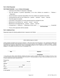 Form 171-477 Response to Petition for Dissolution - Lake County, Illinois, Page 3