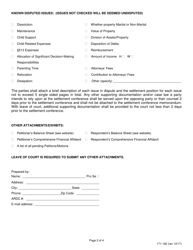 Form 171-182 Settlement Conference Memorandum - Lake County, Illinois, Page 2