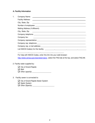 Non-domestic User Survey - City of Grand Rapids, Michigan, Page 2