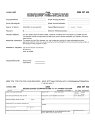 Form I-1040ES-EFT Estimated Income Tax Eft Payment Voucher - City of Ionia, Michigan, Page 2