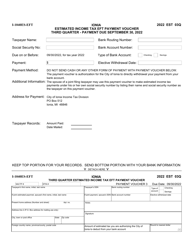 Form I-1040ES-EFT Estimated Income Tax Eft Payment Voucher - City of Ionia, Michigan, Page 3