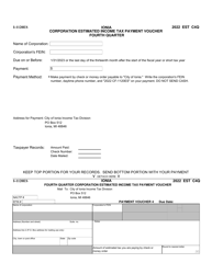 Form I-1120ES Corporation Estimated Income Tax Payment Voucher - City of Ionia, Michigan, Page 4