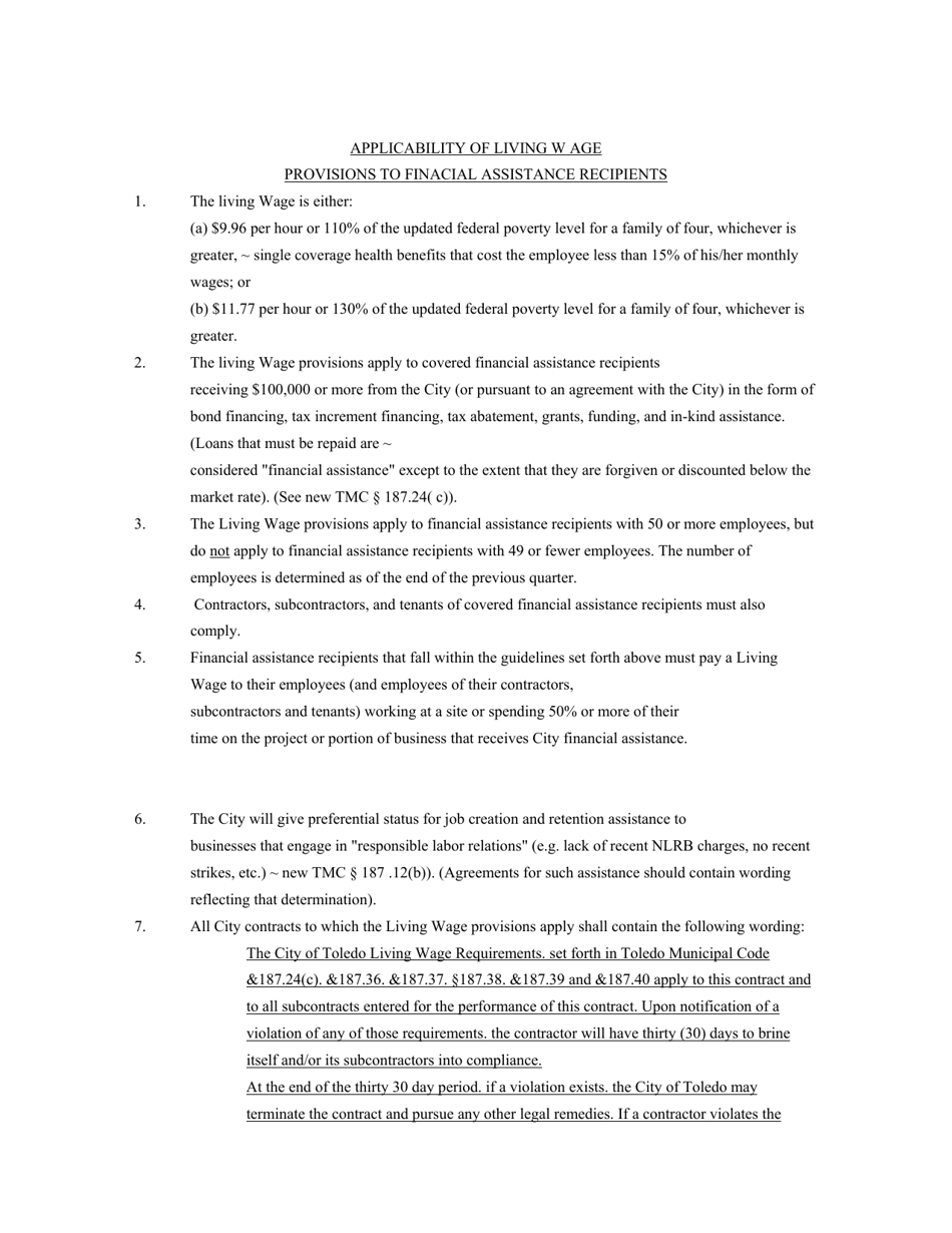 City of Toledo, Ohio Enterprise Zone Tax Abatement Application Fill Out, Sign Online and