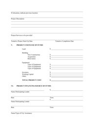 Enterprise Development Loan (Edl) Application Form - City of Toledo, Ohio, Page 3