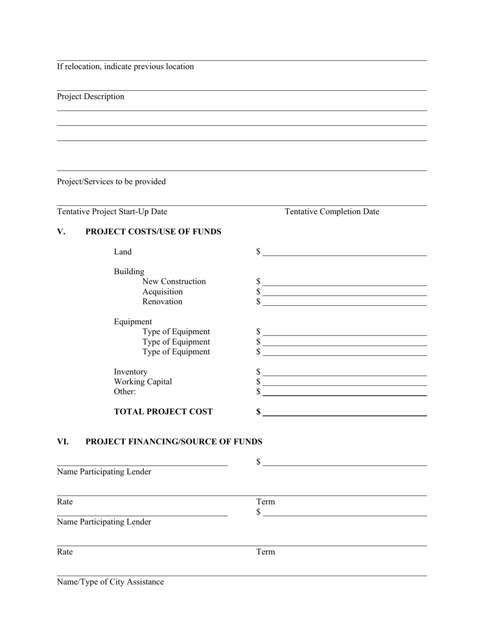 Enterprise Development Loan (Edl) Application Form - City of Toledo, Ohio, Page 3