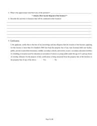 Cannabis Business License Application - City of Peoria, Illinois, Page 3