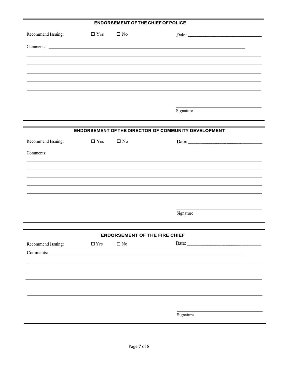 Cannabis Business License Application - City of Peoria, Illinois, Page 7