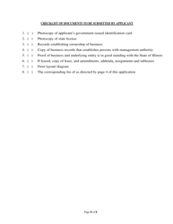 Cannabis Business License Application - City of Peoria, Illinois, Page 8