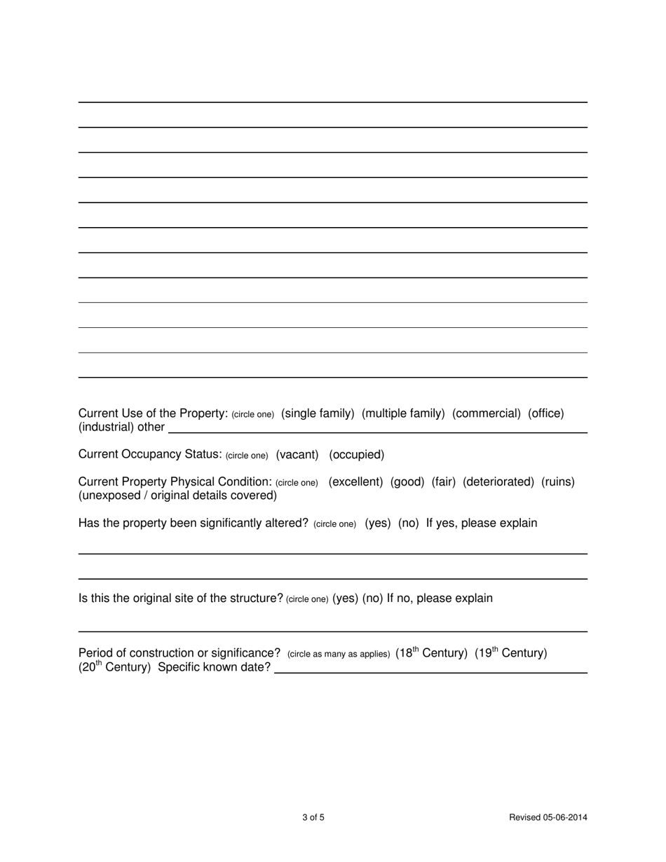 Local Historic Landmark / District Application - City of Peoria, Illinois, Page 3