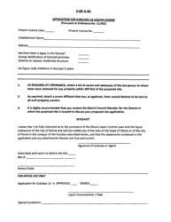 Application for Subclass 1a Liquor License - 2am - City of Peoria, Illinois, Page 2