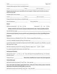 Special Event Permit Application - Grove City, Ohio, Page 4