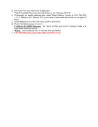 Special Event Permit - City of McAllen, Texas, Page 2