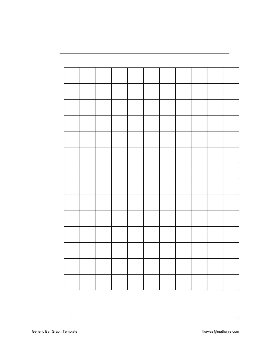 Generic Bar Graph Template Download Printable PDF  Templateroller