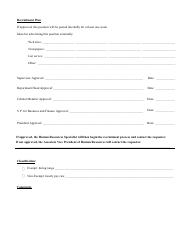 Staff Requisition Form - Lines, Page 2