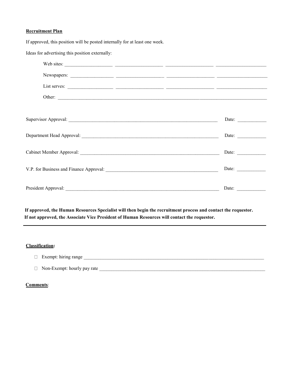 Staff Requisition Form - Lines, Page 2