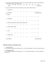 Brief Pain Inventory Assessment Template - Hunter Integrated Pain Service, Page 2