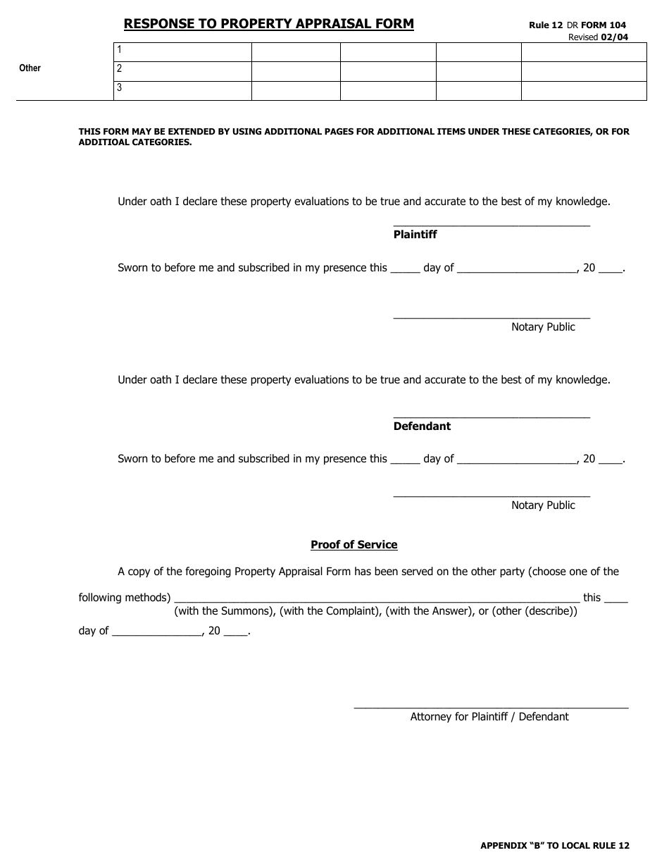 Form 104 - Fill Out, Sign Online and Download Printable PDF, Belmont ...