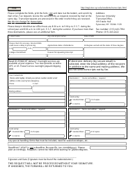 &quot;Transcript Request Form - Syracuse University Office of the Registrar&quot;
