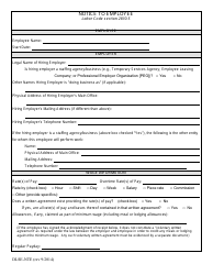 DLSE Form DLSE-NTE Notice to Employee - California