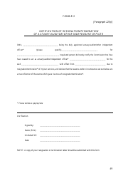 Form B-3 &quot;Notification of Resignation/Termination of Actuary/ Auditor/ Other Independent Officer&quot; - British Virgin Islands