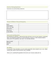 Girlfriend Application Form for Keith, Page 2