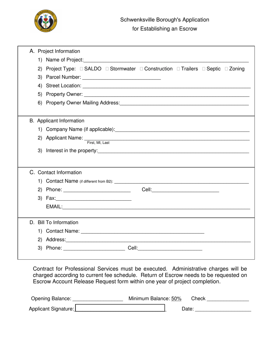 Contract for Professional Services - Schwenksville Borough, Pennsylvania, Page 5