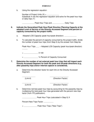 Form 8-C Worksheet for a Minor Traffic Review - Highlands County, Florida, Page 2