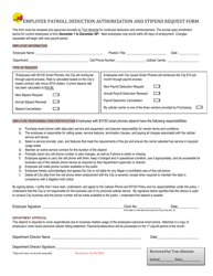 Document preview: Employee Payroll Deduction Authorization and Stipend Request Form - City of Grand Rapids, Michigan