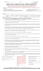 Right-Of-Way Construction Permit Application - Highlands County, Florida