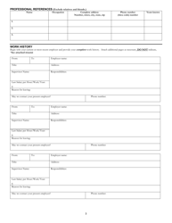 Application for at-Will Employment - Highlands County, Florida, Page 3