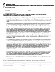 Document preview: Condiciones Estandar De Derecho De Construccionen Propiedad No Privada Aplicacion/Anexo - City of Grand Rapids, Michigan (Spanish)