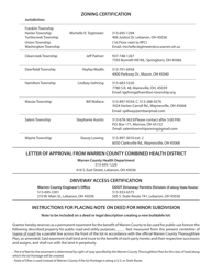 Application for Minor Subdivision Approval - Warren County, Ohio, Page 2