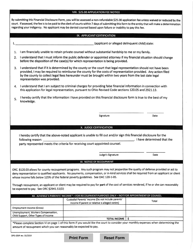 Form OPD-206R Financial Disclosure Form - Warren County, Ohio, Page 2