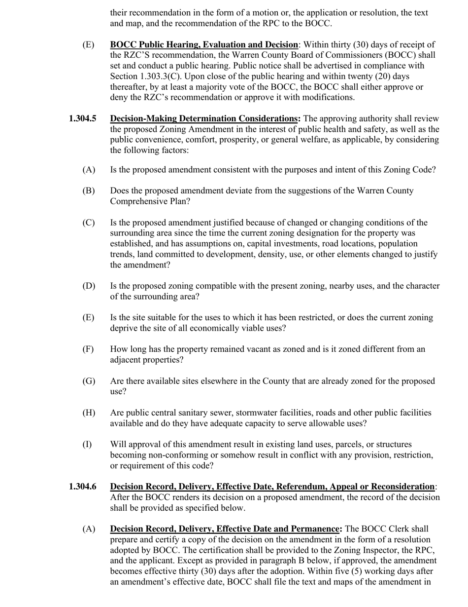 Application for Zoning Map Amendment - Warren County, Ohio, Page 5