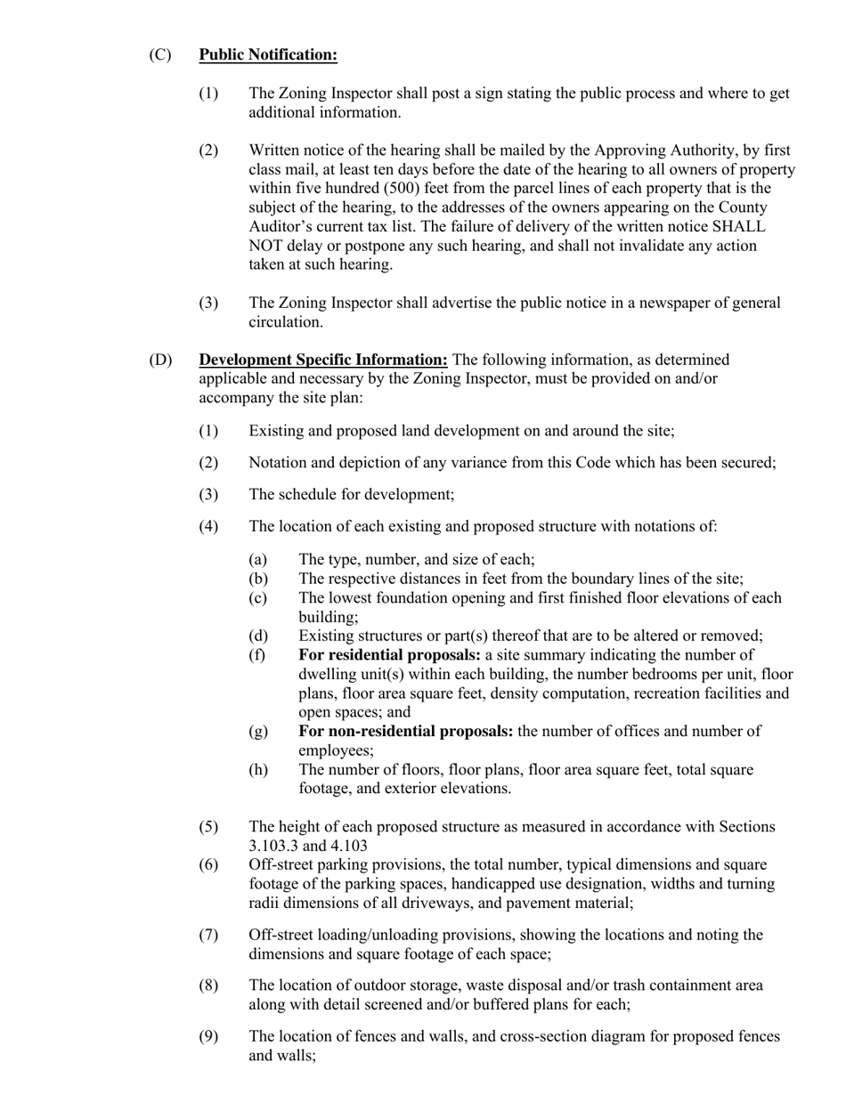 Application for Conditional Use and Site Plan Review - Warren County, Ohio, Page 10