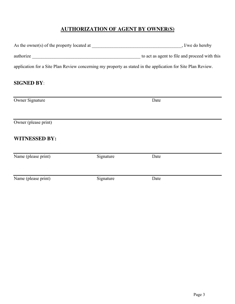 Application for Site Plan Review - Warren County, Ohio, Page 3