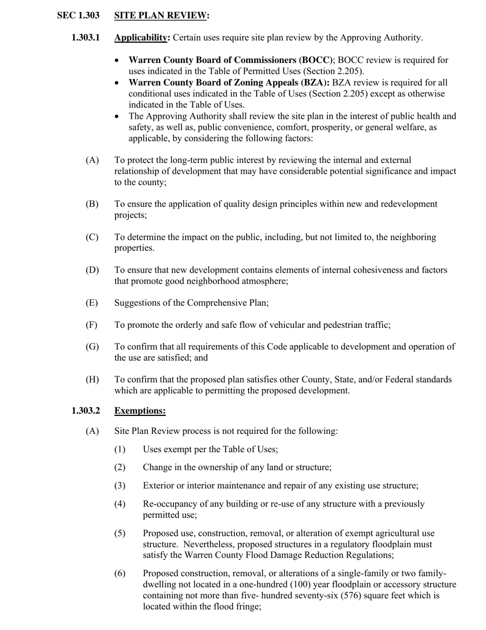 Application for Site Plan Review - Warren County, Ohio, Page 5