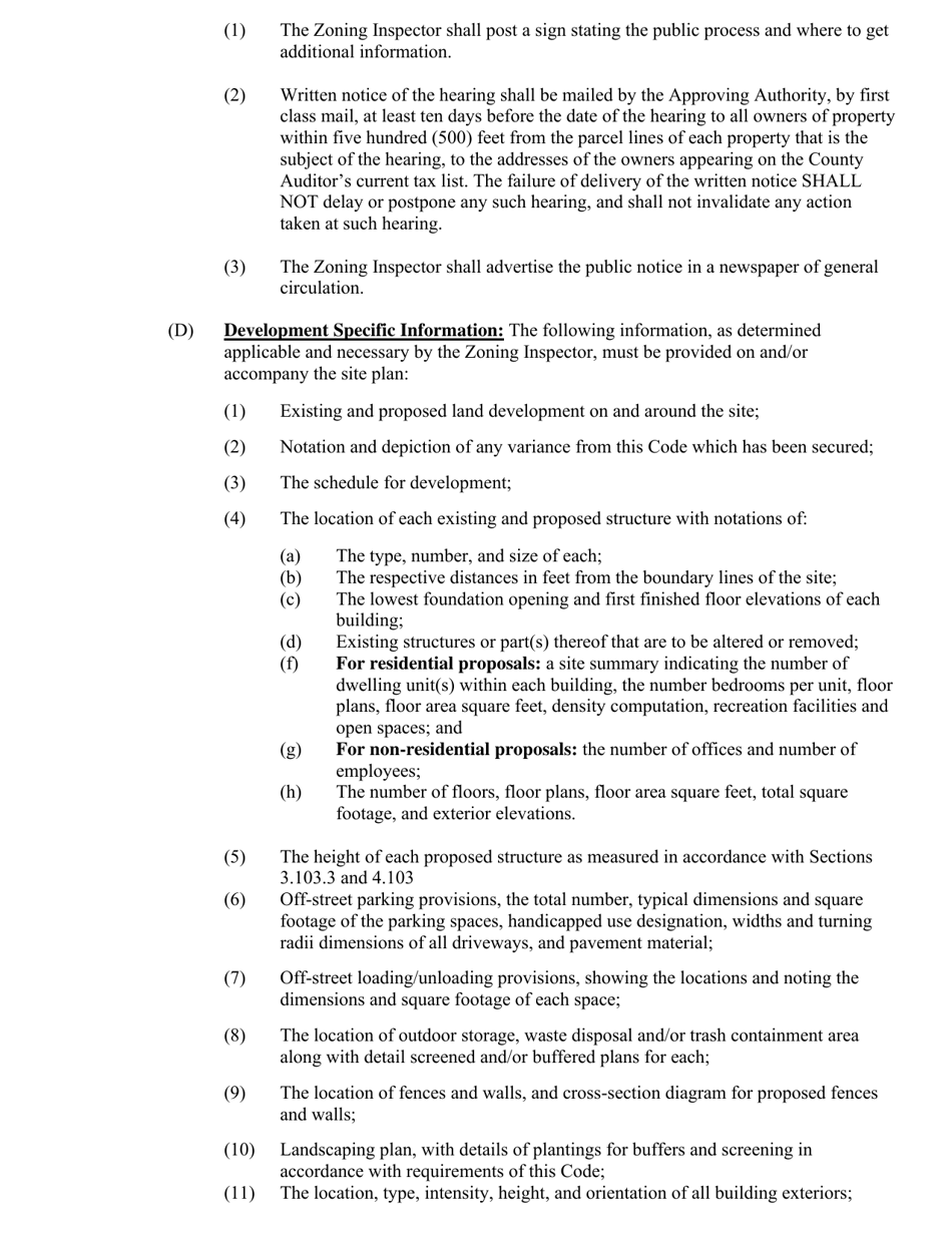 Application for Site Plan Review - Warren County, Ohio, Page 8