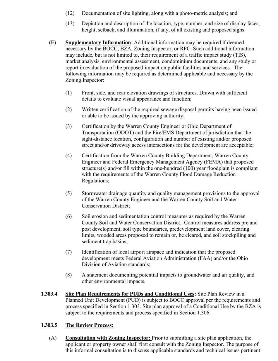 Application for Site Plan Review - Warren County, Ohio, Page 9