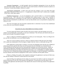 Early Expungement Application - Warren County, Ohio, Page 3