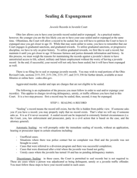 Document preview: Application to Seal Juvenile Record - Warren County, Ohio