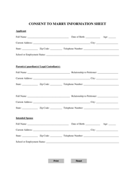 WCJC Form 18 Application for Consent to Marry Juvenile Rule 42 - Warren County, Ohio, Page 3