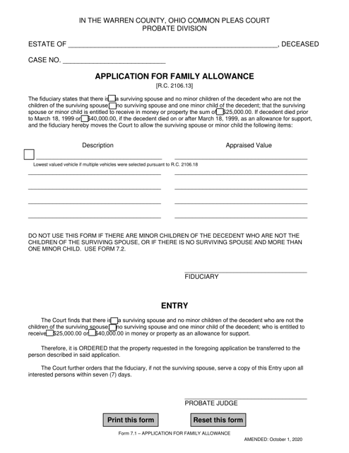 Form 7.1  Printable Pdf